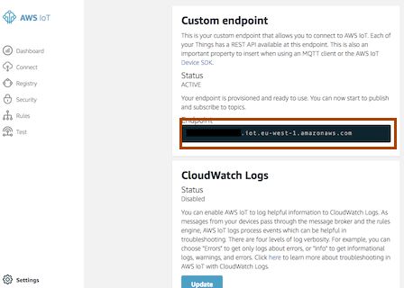 AWS IoT endpoint