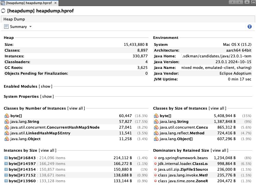 Heapdump overview